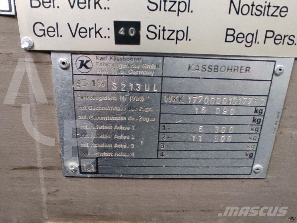 Setra S 213 UL Furgoni altro