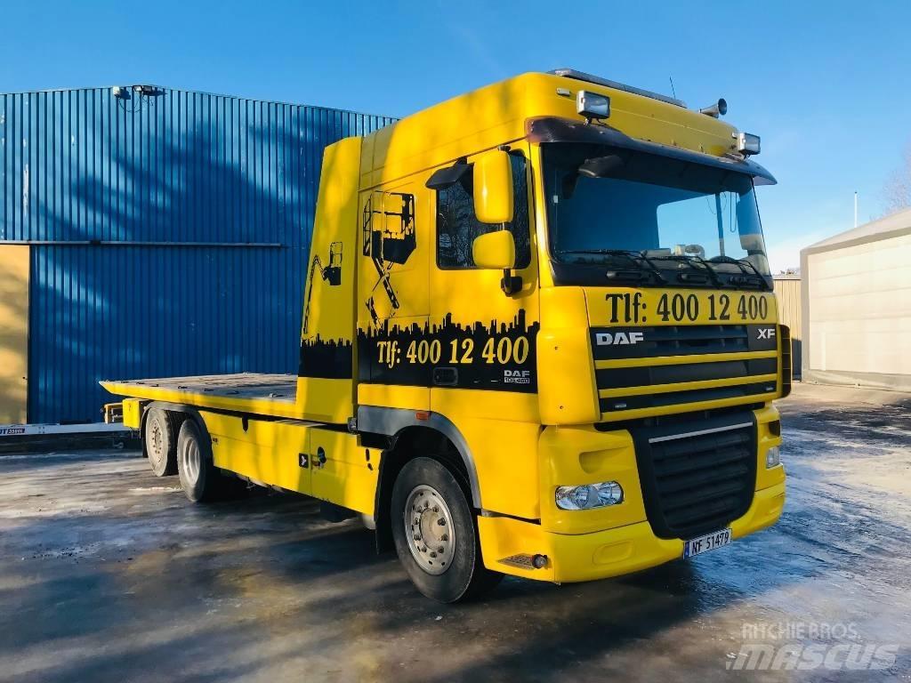 DAF 1850 FAN XF 105 Autocarro pianale / argano