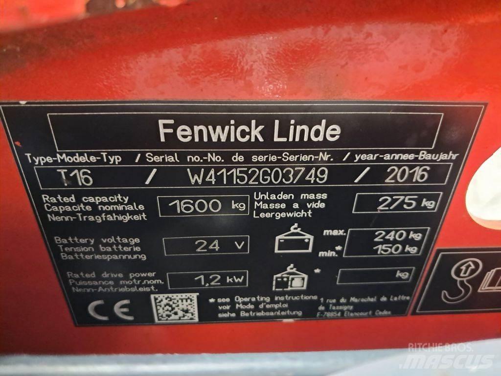 Linde T16 Transpallet elettrici a timone