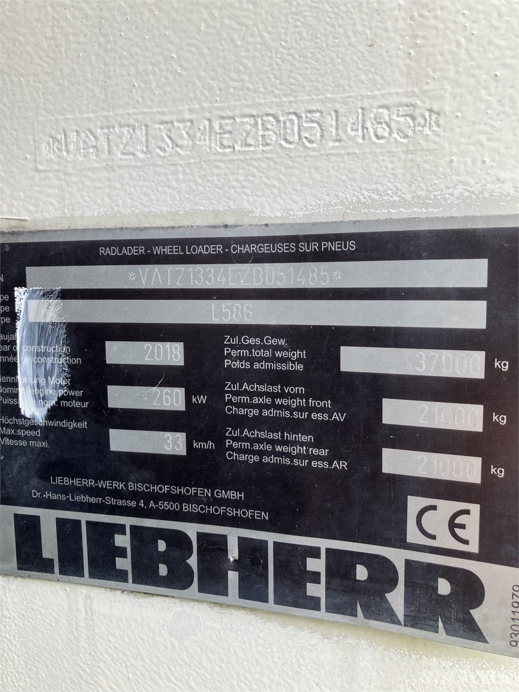 Liebherr L586 Xpower Pale gommate