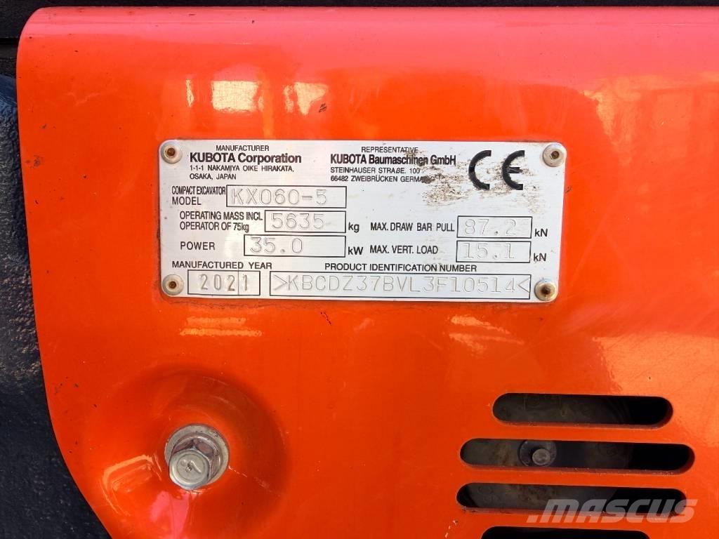 Kubota KX060-5 GLS2 Miniescavatori