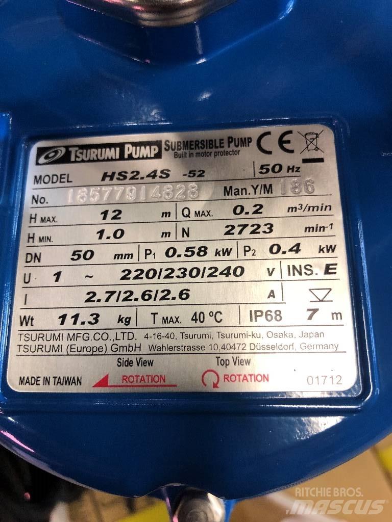 Tsurumi HS2.4S-52 Altri componenti