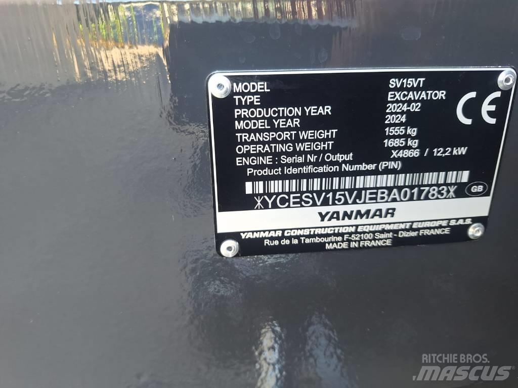 Yanmar SV 15 Miniescavatori