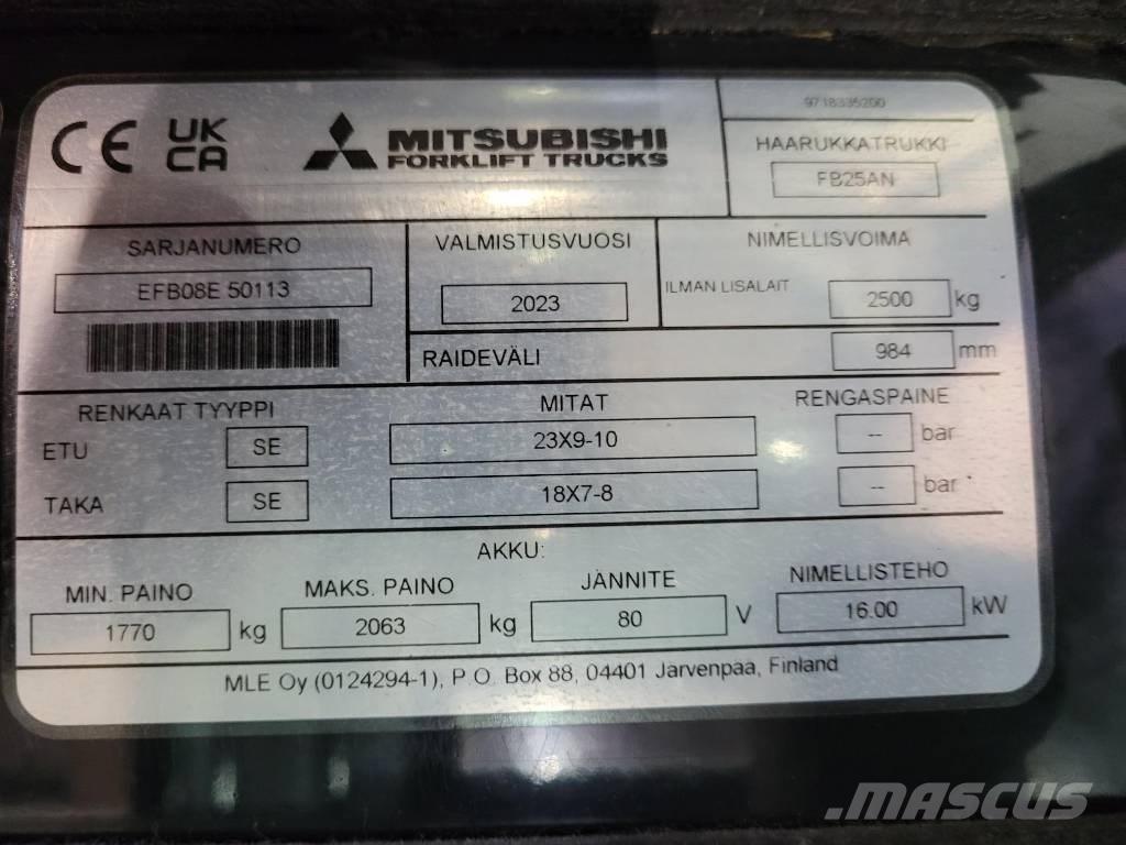 Mitsubishi FB 25 AN Carrelli elevatori elettrici