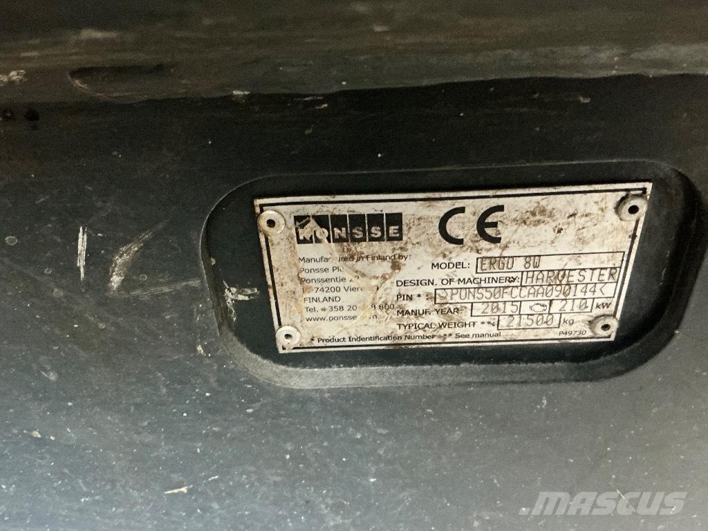 Ponsse ERGO 8W Abbattitrici, Disboscatrici