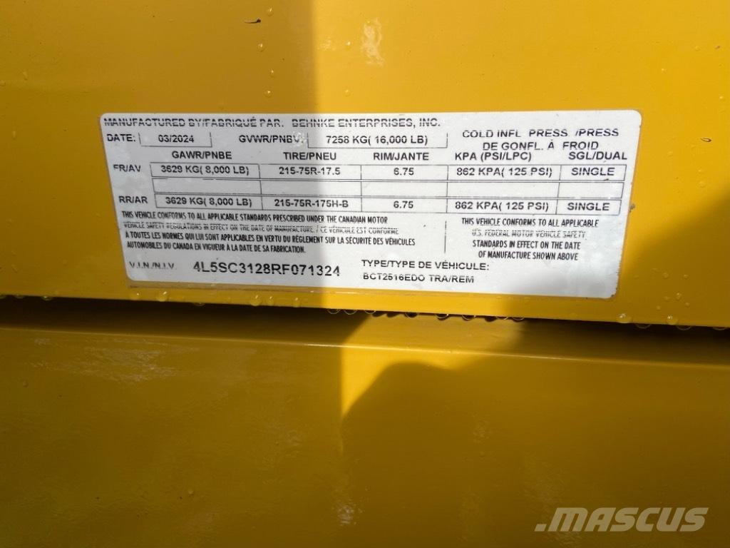 Behnke 2516EDO-8K Altri rimorchi