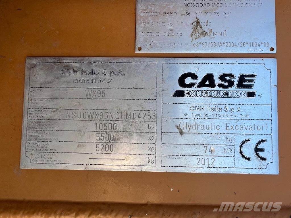 CASE WX 95 Escavatori gommati