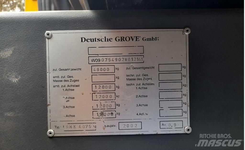 Grove GMK 4075 Gru per tutti i terreni