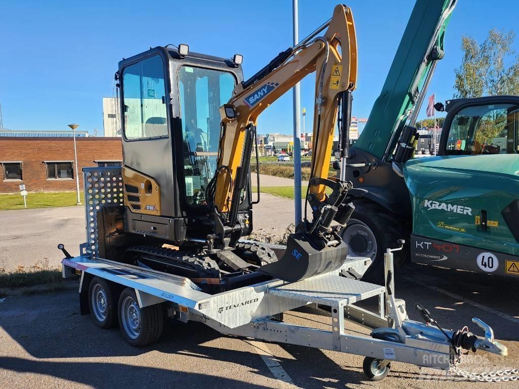 Sany 1.8 T Med Släp Miniescavatori