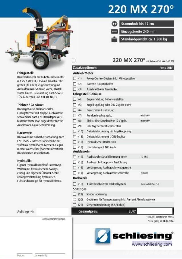 Schliesing 220 MX Cippatrice