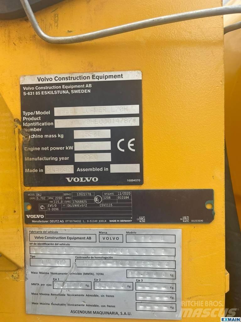 Volvo L 70 H Pale gommate