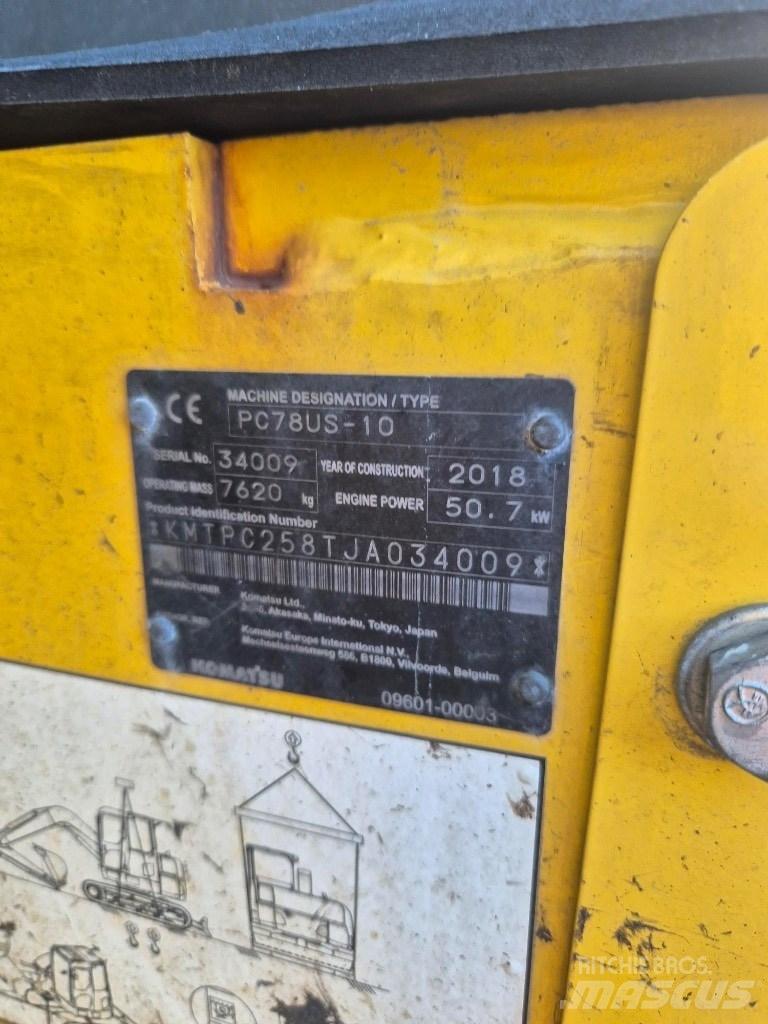 Komatsu Pc 78us-10 Escavatori medi 7t - 12t