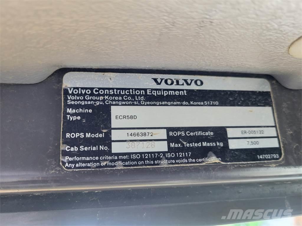 Volvo ECR58D Costruzioni - Altro