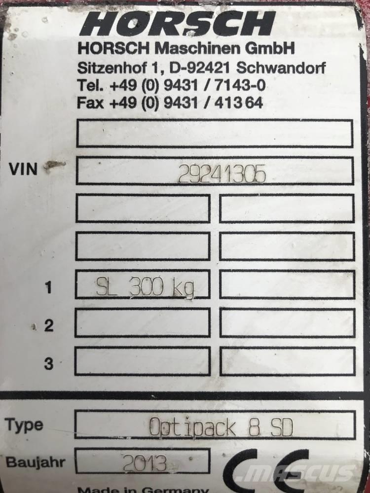 Horsch Optipack 8 SD Erpici a dischi