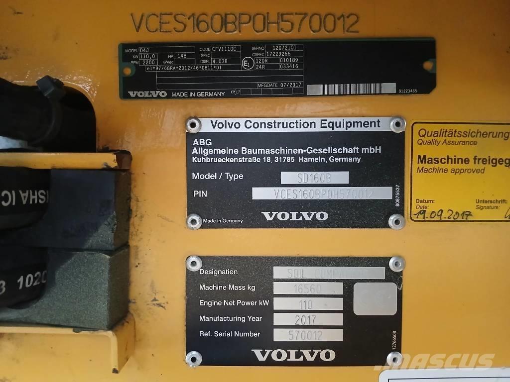 Volvo SD160 B, Vält Rulli gommati