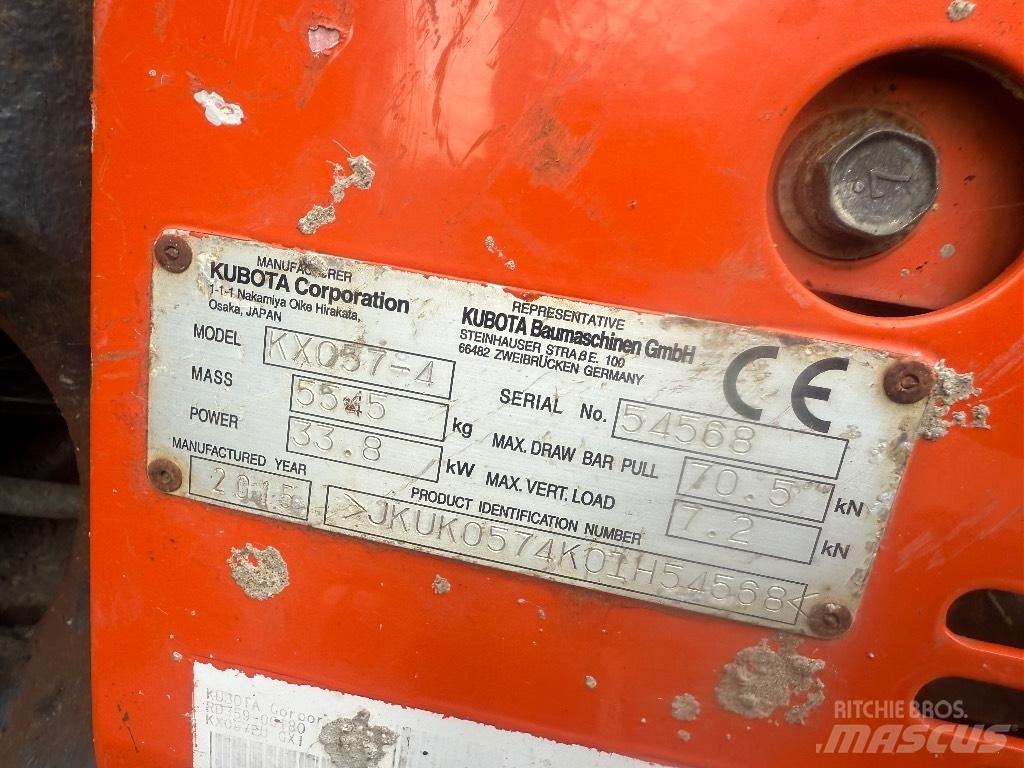 Kubota KX 057-4 Miniescavatori