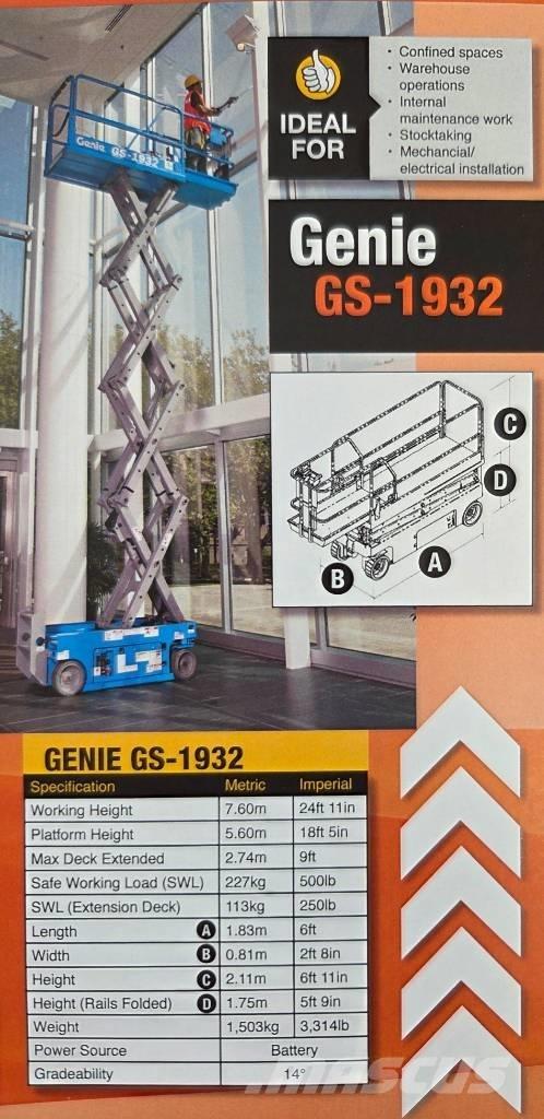 Genie GS 1932 Piattaforme a pantografo