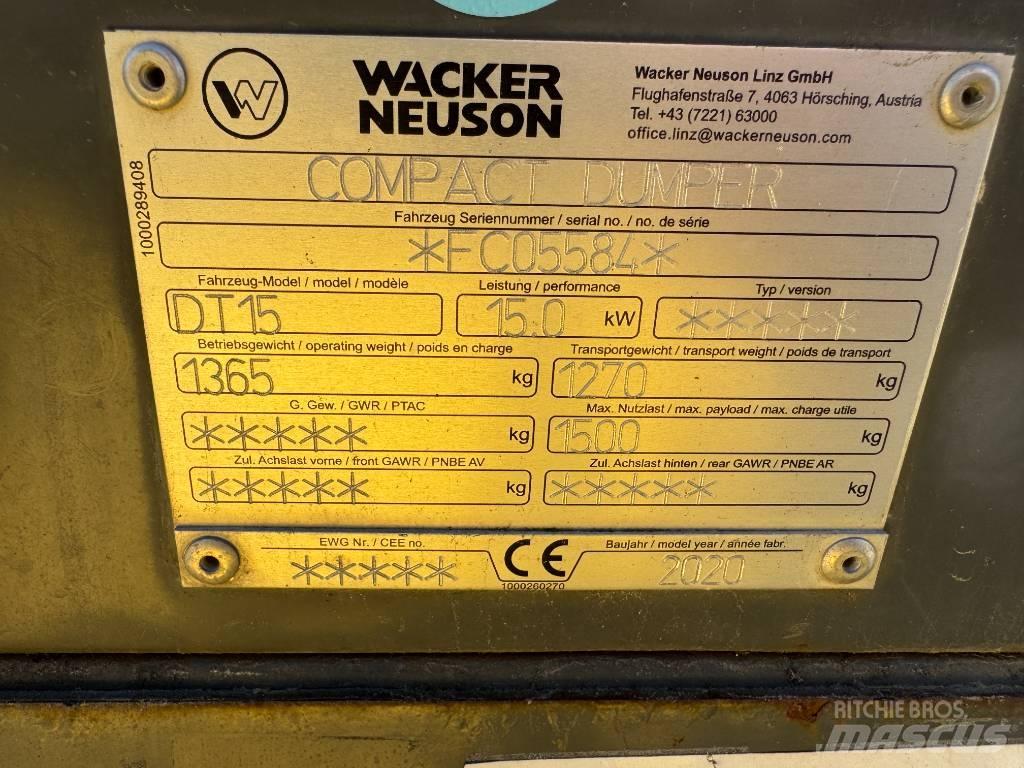Wacker Neuson DT15 Dumper cingolati