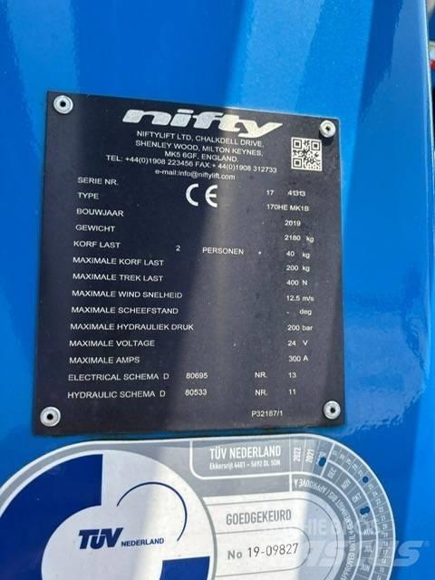 Niftylift 170 H E Piattaforme aeree su rimorchio