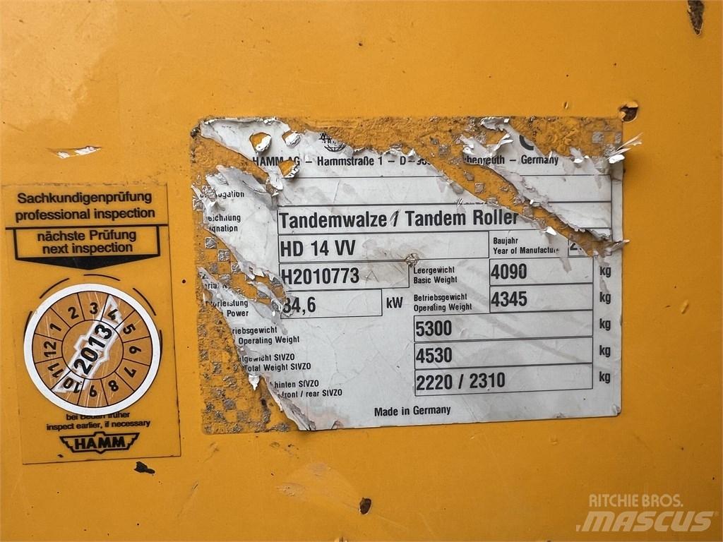 Hamm HD 14 VV Rulli a doppio tamburo