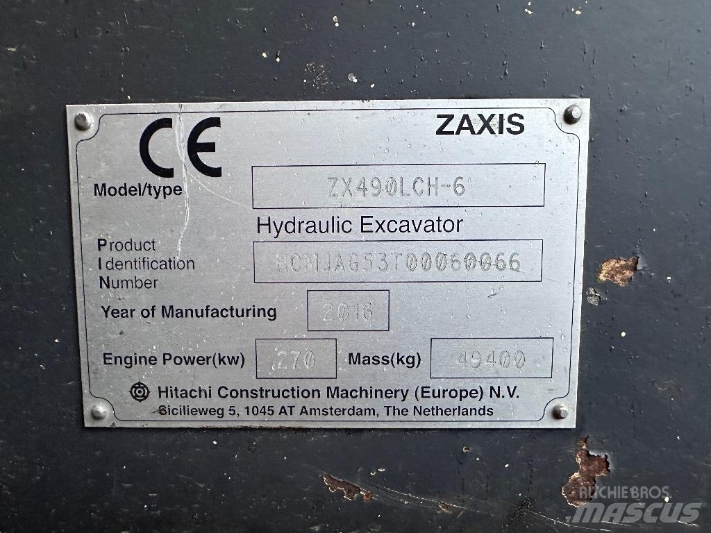 Hitachi ZX 490 LCH Escavatori cingolati