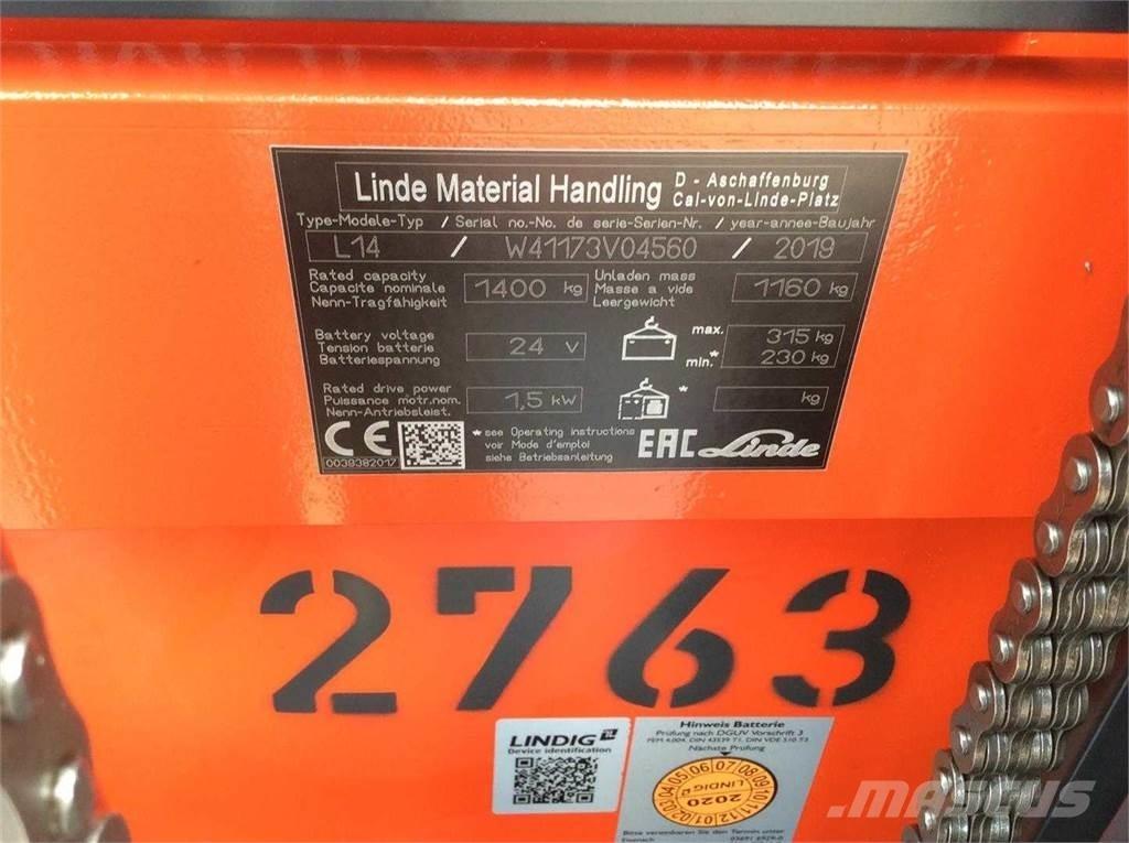 Linde L14I Carelli stoccatori  automatici-usati