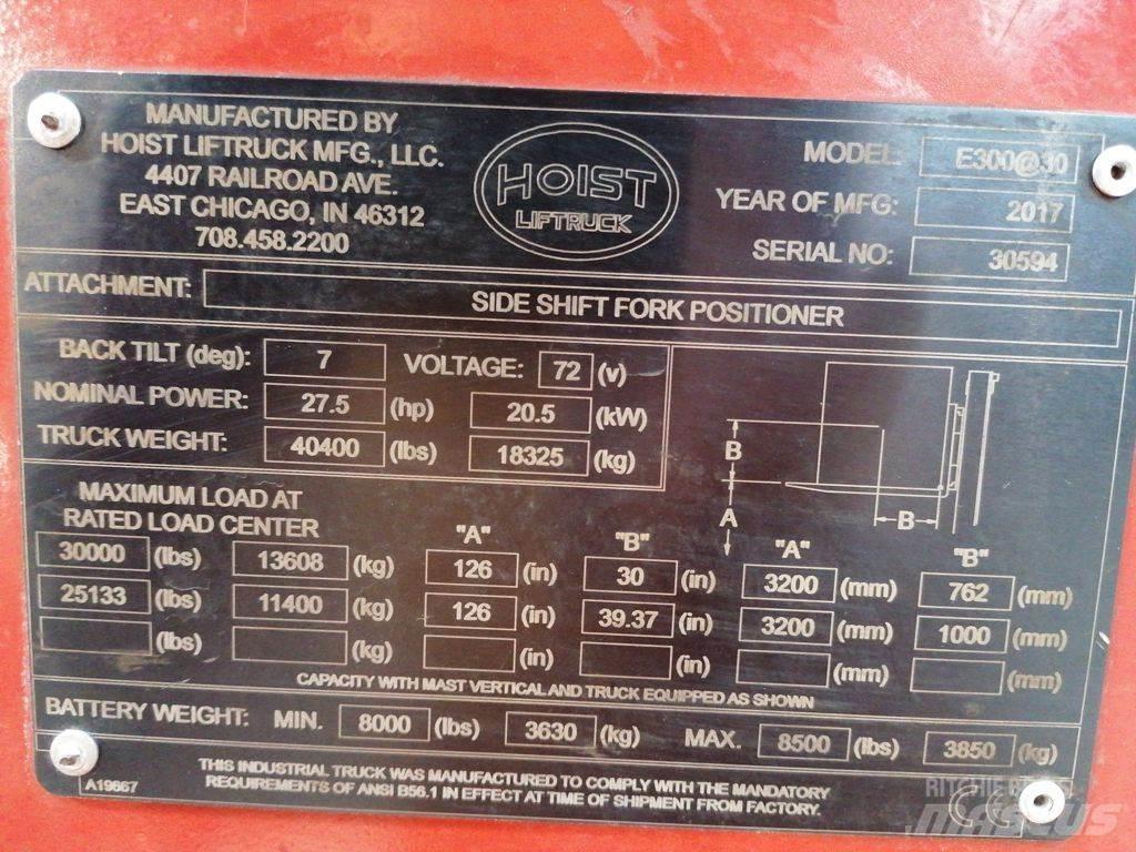 Hoist E300 Carrelli elevatori elettrici