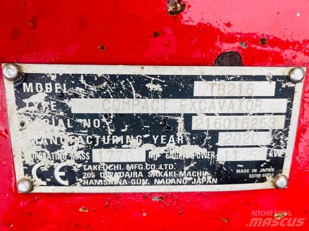 Takeuchi TB 216 Miniescavatori