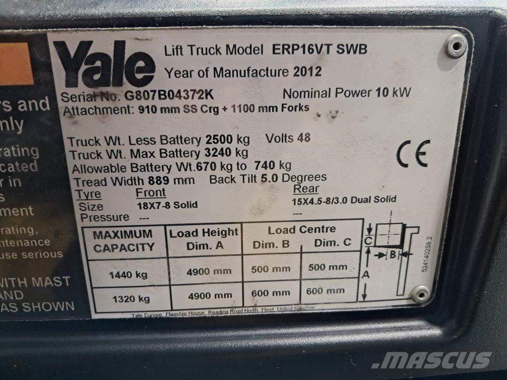 Yale ERP16VT SWB Carrelli elevatori elettrici