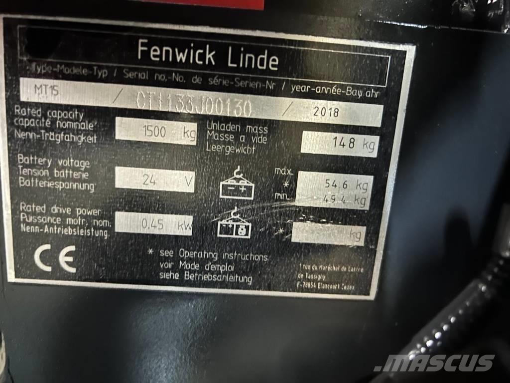 Linde MT 15 Transpallet manuale