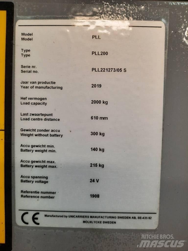 UniCarriers PLL 200 Transpallet manuale
