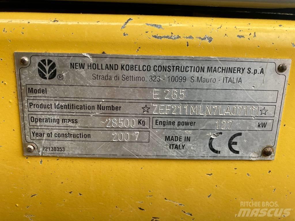 New Holland E 265 LC Escavatori cingolati