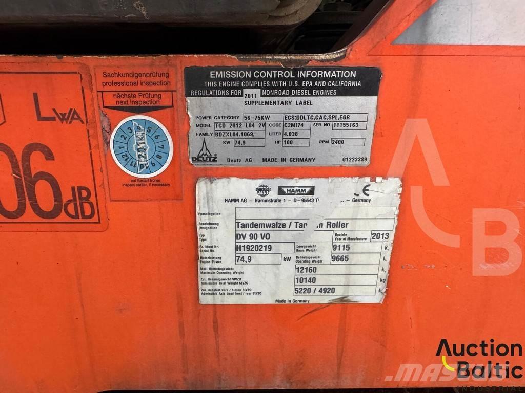 Hamm DV 90 VO Altri rulli