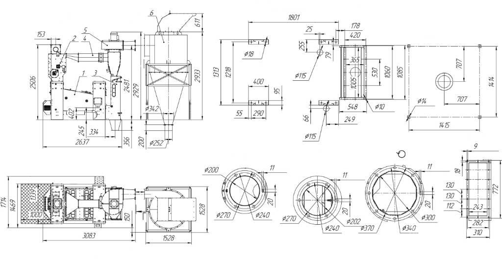  EL GRAIN SVR-15/2 Attrezzature per pulizia dell grano