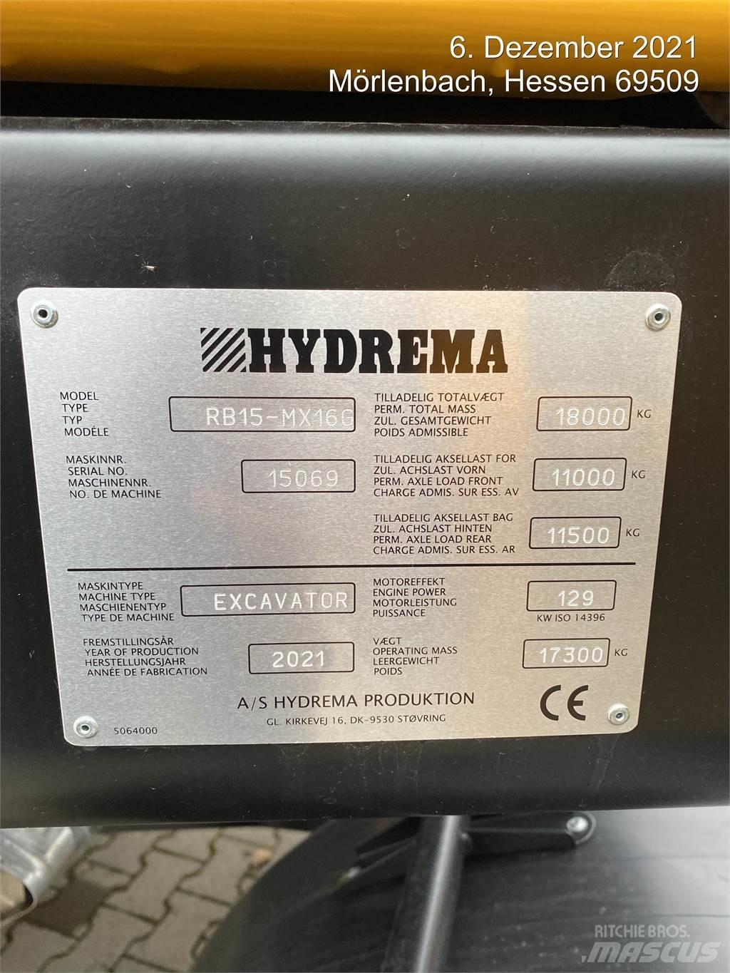 Hydrema MX16G Escavatori gommati
