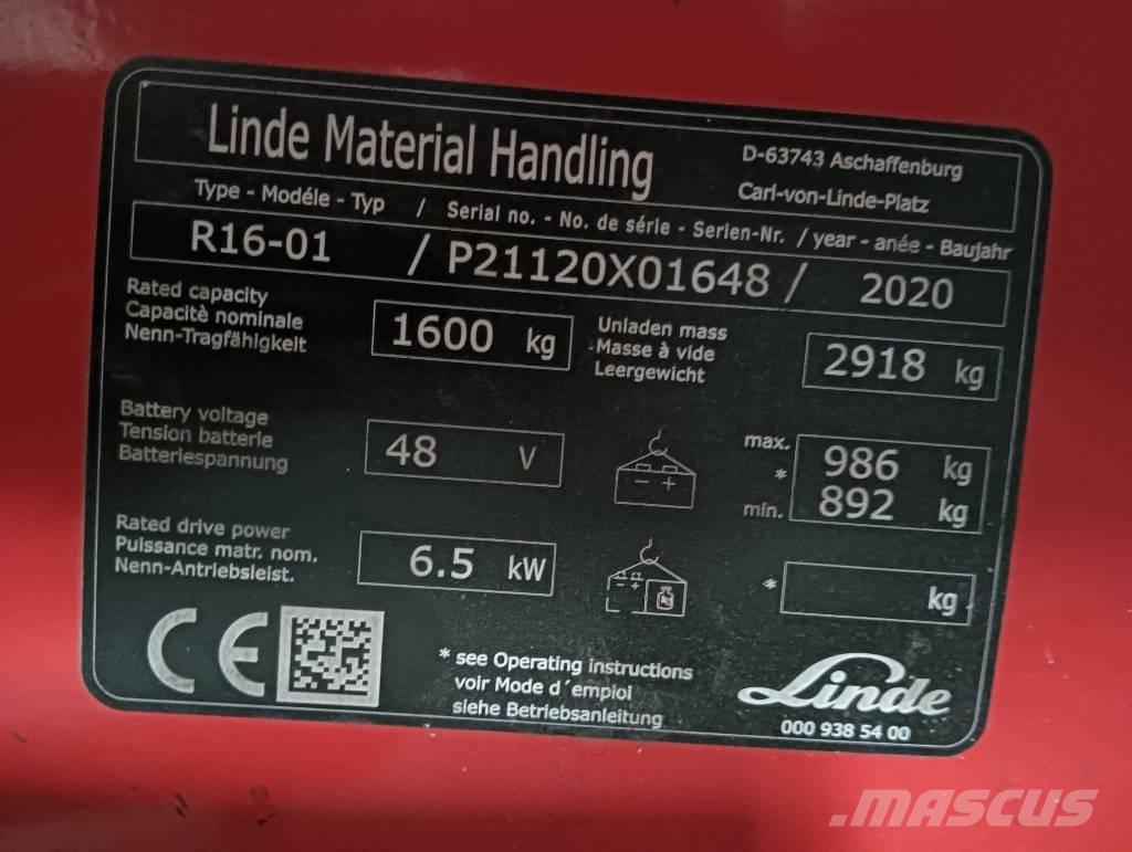 Linde R 16 Carrello retrattile