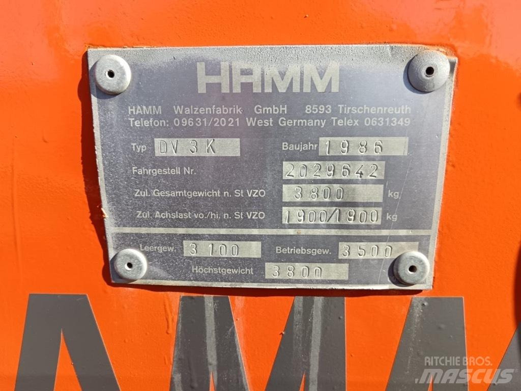 Hamm DV 3 K Rulli a doppio tamburo