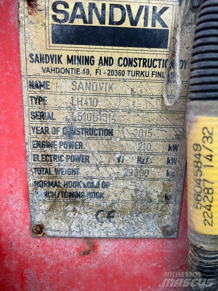 Sandvik LH 410 Caricatrici per miniera sotterranea