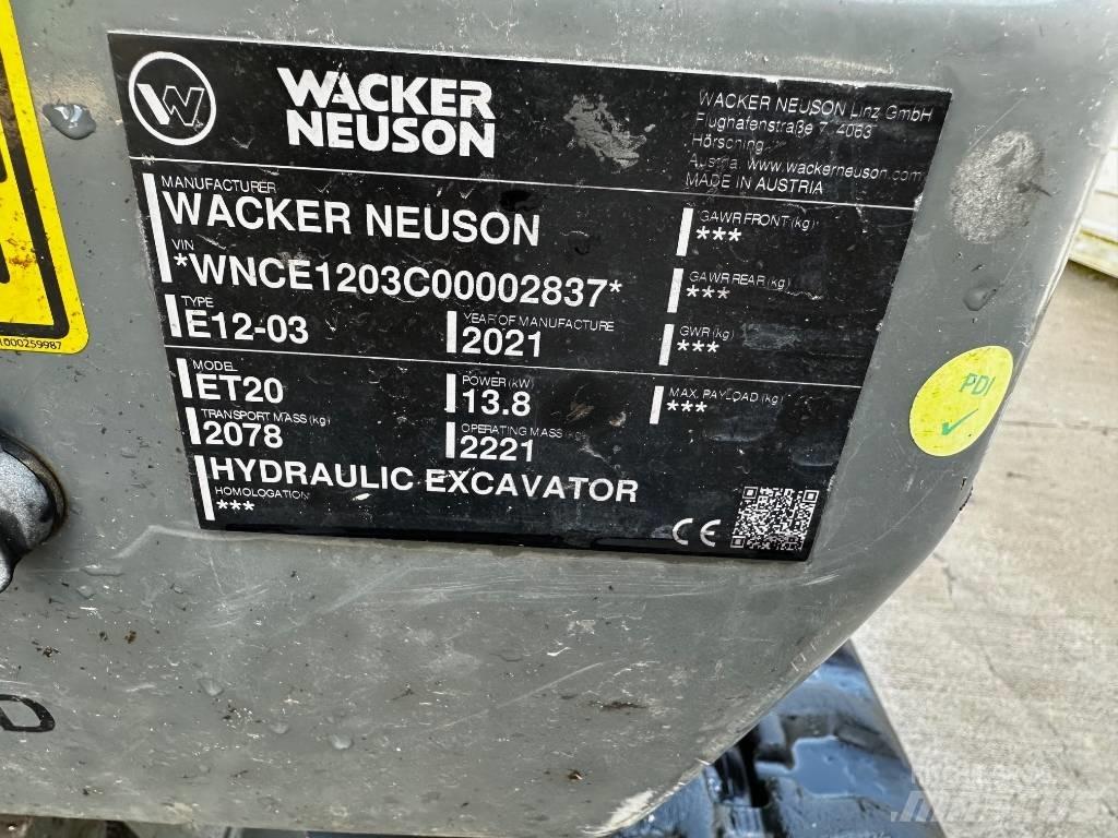 Wacker Neuson ET 20 Miniescavatori