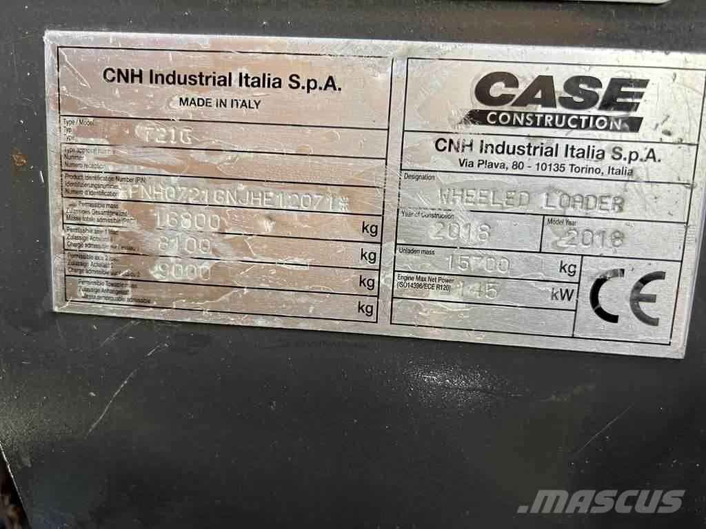 CASE 721G XR Pale gommate