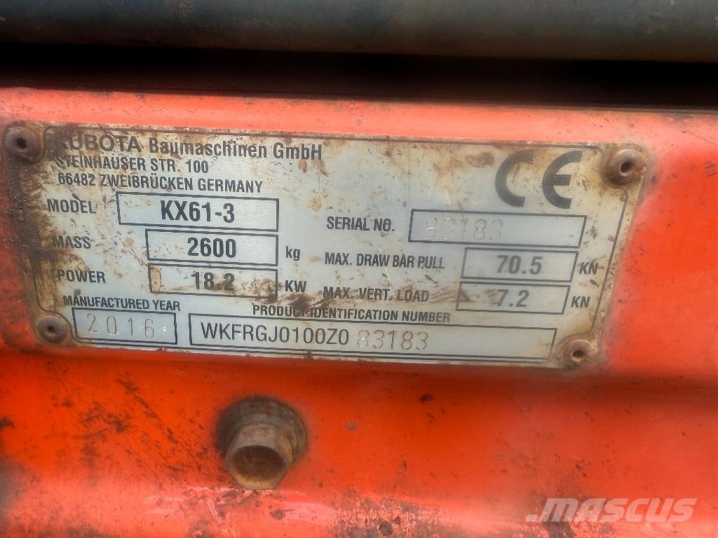 Kubota KX 61-3 Miniescavatori