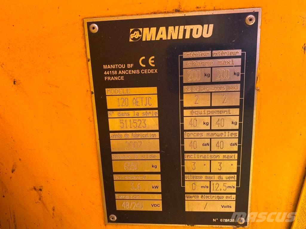 Manitou 120 AET JC Piattaforme a braccio articolato