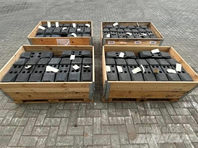  Rubber Pads Catene, cingoli e sottocarro