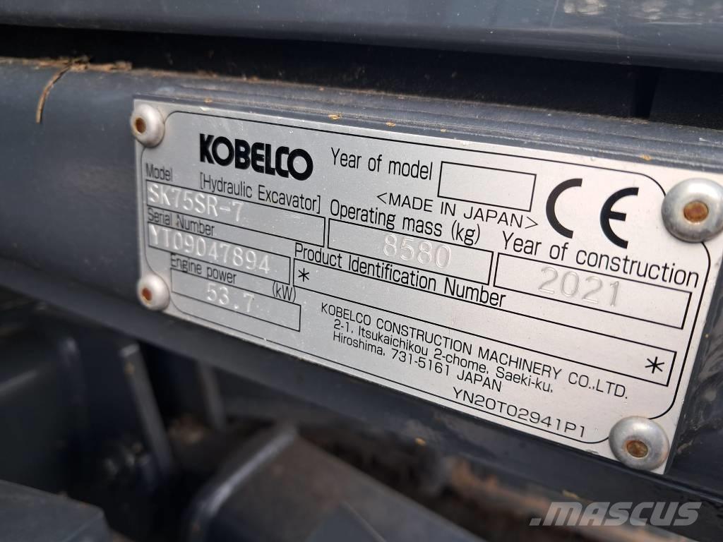 Kobelco SK75SR-7 Escavatori medi 7t - 12t