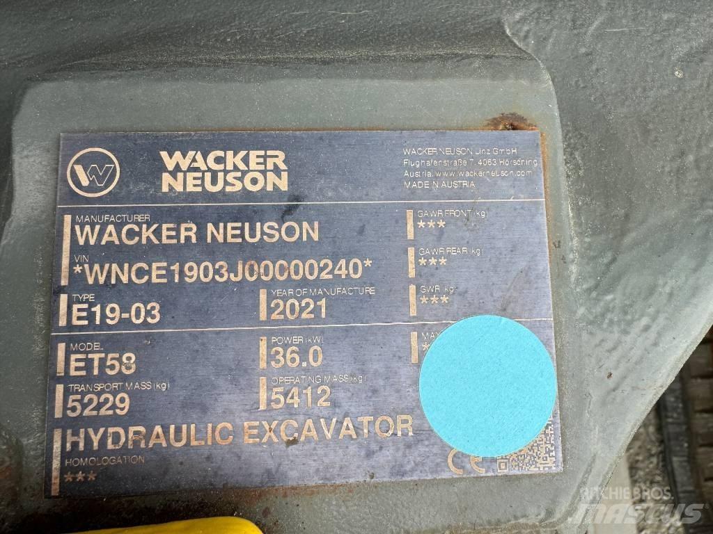 Wacker Neuson ET58 Escavatori cingolati