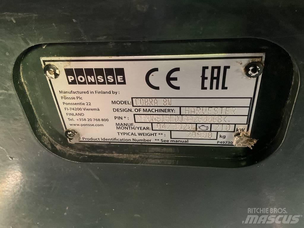 Ponsse COBRA 8W Abbattitrici, Disboscatrici