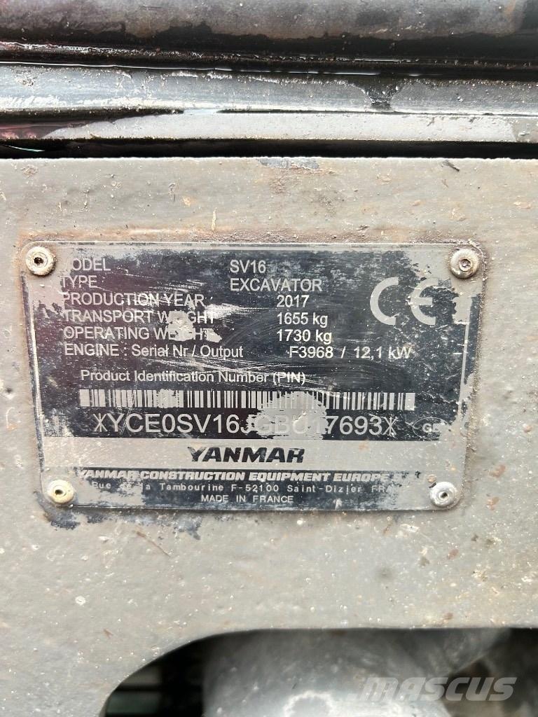 Yanmar SV 16 Miniescavatori