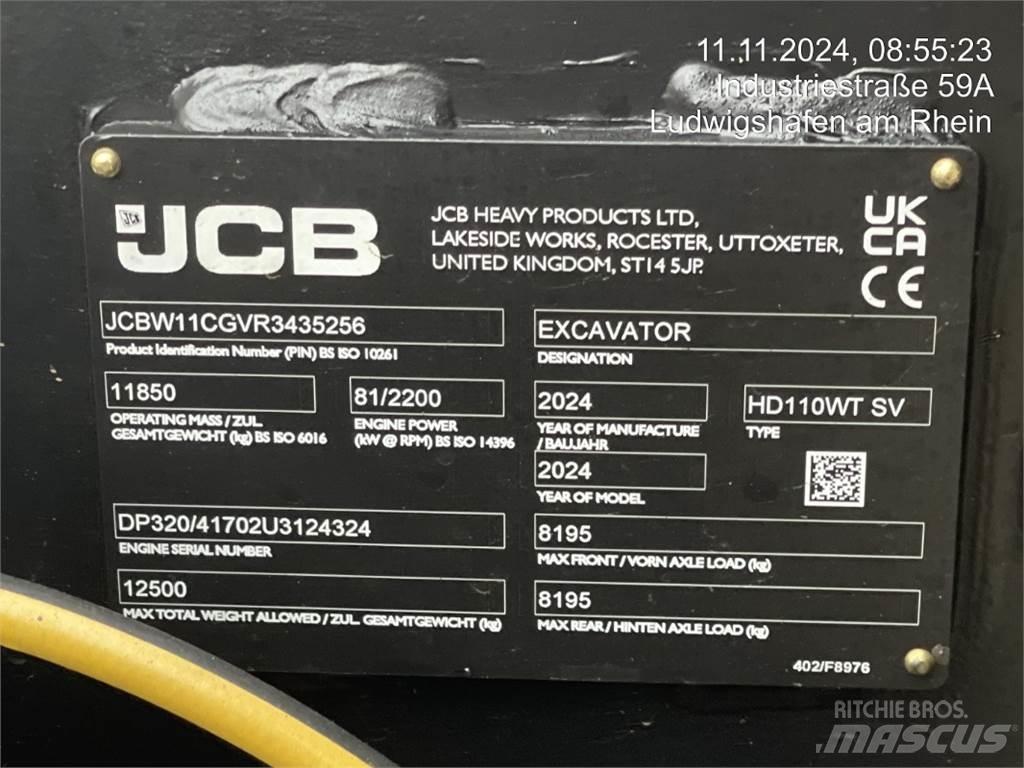 JCB HydraDig 110W Escavatori gommati