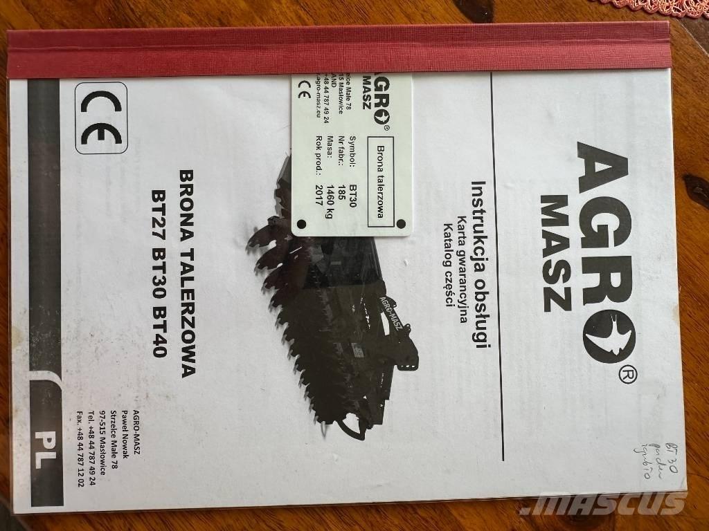 Agro-Masz BT30 Erpici a dischi