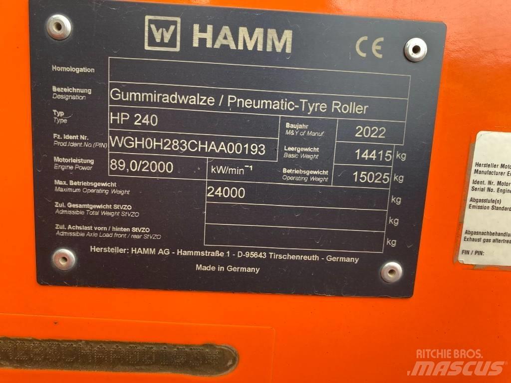 Hamm HP240 Rulli a doppio tamburo